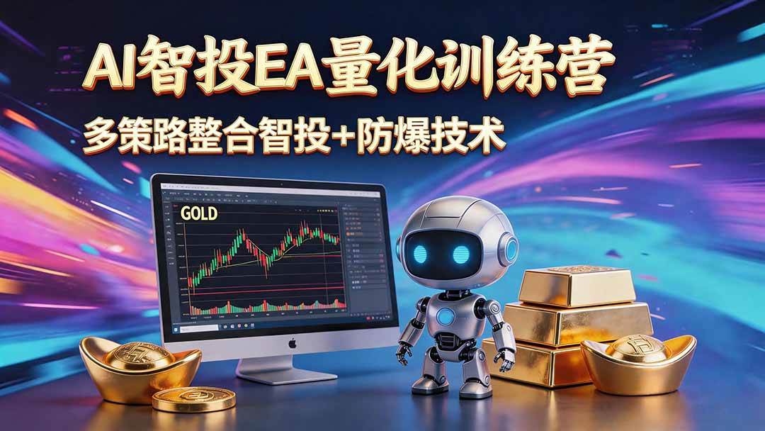 （18880期）AI智投EA量化运营技术，自动化黄金操盘技术，小白也可以轻松上手日入1000+-智云网