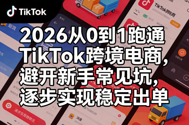 2026从0到1跑通TikTok跨境电商，避开新手常见坑，逐步实现稳定出单(更新0414)-智云网