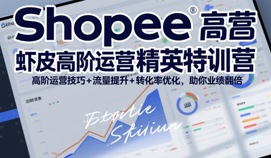 Shopee虾皮高阶运营精英特训营，高阶运营技巧+流量提升+转化率优化，助你业绩翻倍（更新26年5月）-智云网