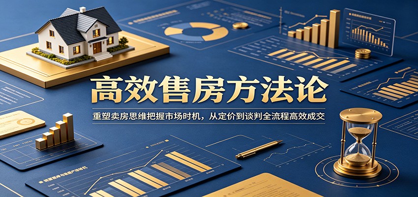 高效售房方法论：重塑卖房思维把握市场时机，从定价到谈判全流程高效成交-智云网