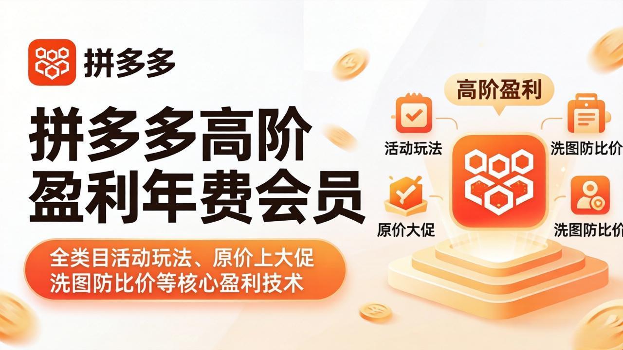 拼多多高阶盈利年费会员(更新4月-智云网