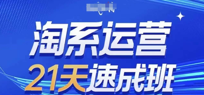 淘系运营21天速成班，0基础轻松搞定淘系运营，不做假把式，快速复制落地(更新26年2月)-智云网