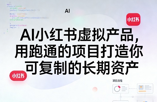 AI小红书虚拟产品，用跑通的项目打造你可复制的长期资产-智云网