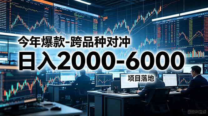 （18918期）今年爆款-跨品种对冲日入2000-6000，项目落地！-智云网