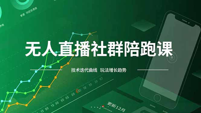 无人直播社群陪跑课，技术更新、无人/半无人玩法共享、实时跟进最新红利(更新12月-智云网