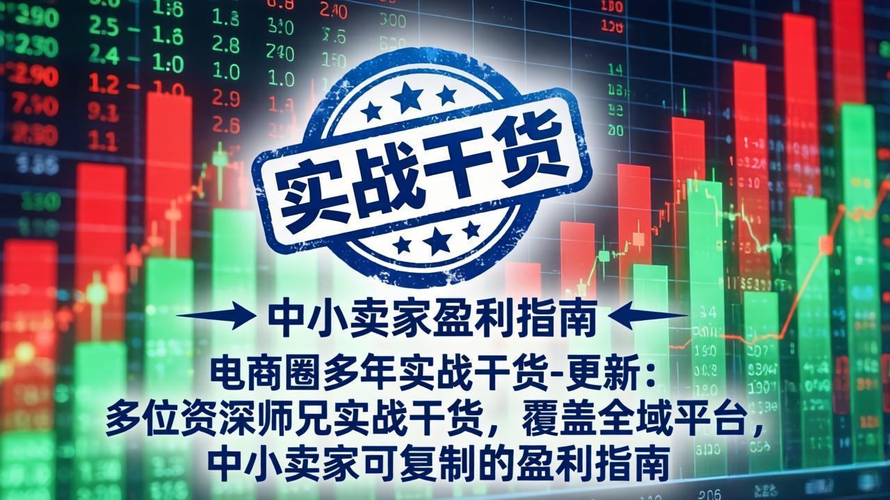 电商圈多年实战干货-更新4月27:多位资深师兄实战干货/覆盖全域平台,中小卖家可复制的盈利指南-智云网
