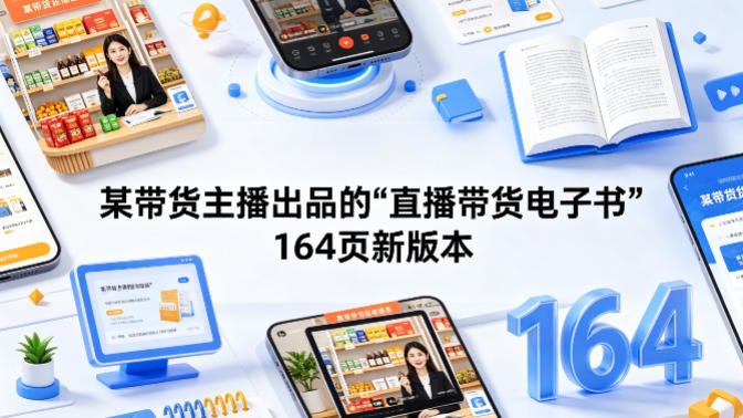 某带货主播出品的《直播带货电子书》164页新版本-智云网