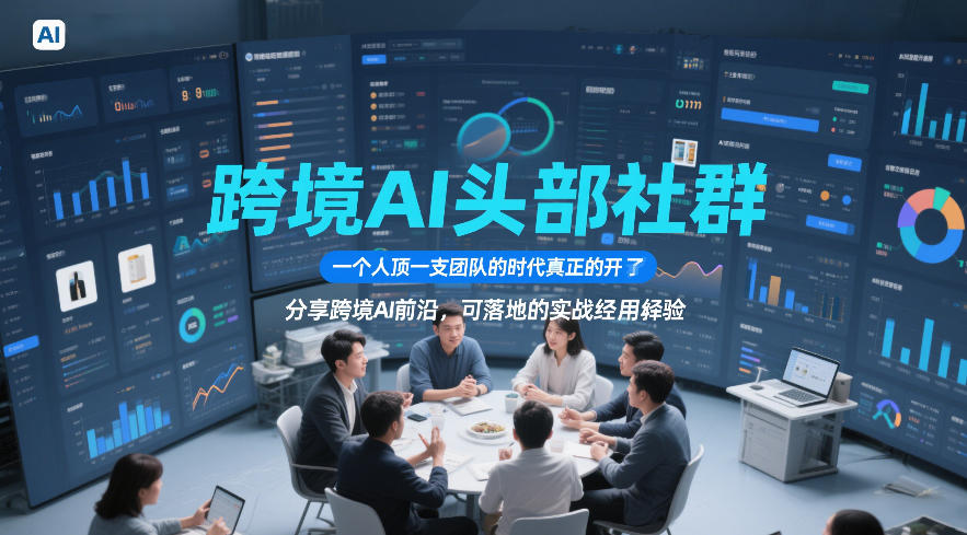 跨境AI头部社群，一个人顶一支团队的时代真正的开始了，分享跨境AI前沿，可落地的实战经验（更新3月）-智云网