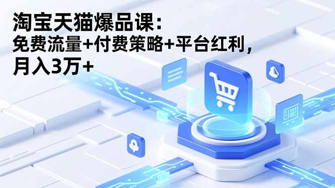 淘宝天猫爆品课(录音+资料-智云网