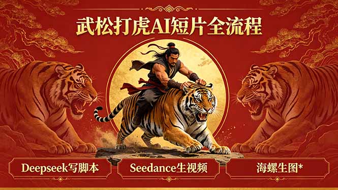 武松打虎AI短片全流程:Deepseek写脚本+Seedance生视频+海螺生图-智云网