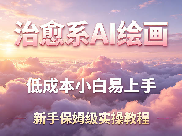 治愈系AI绘画提示词项目，低成本小白易上手，每天10分钟，新手保姆级实操教程-智云网
