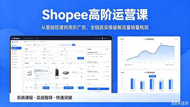 （18499期）Shopee高阶运营课-2026年5月更新，从基础搭建到高阶广告，全链路实操破解流量销量瓶颈-智云网