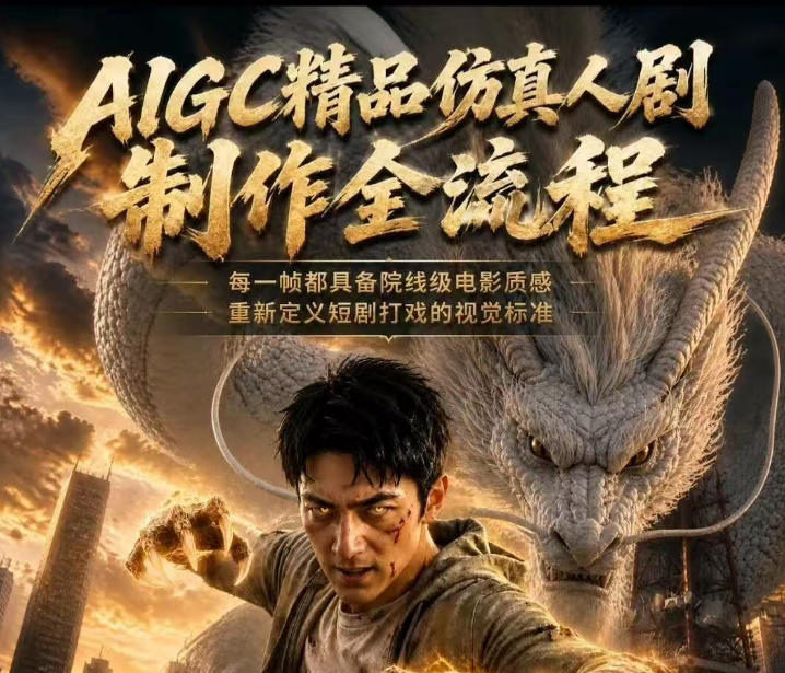 AIGC精品仿真人剧豢龙人全流程制作解析2026，国风仿真人创作+打斗剧情+人设编排，一站式AI短剧入门-智云网