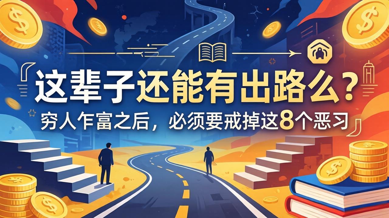 关于人生两篇付费文章【这辈子还能有出路么?】【穷人乍富之后,必须要戒掉这8个恶习】-智云网